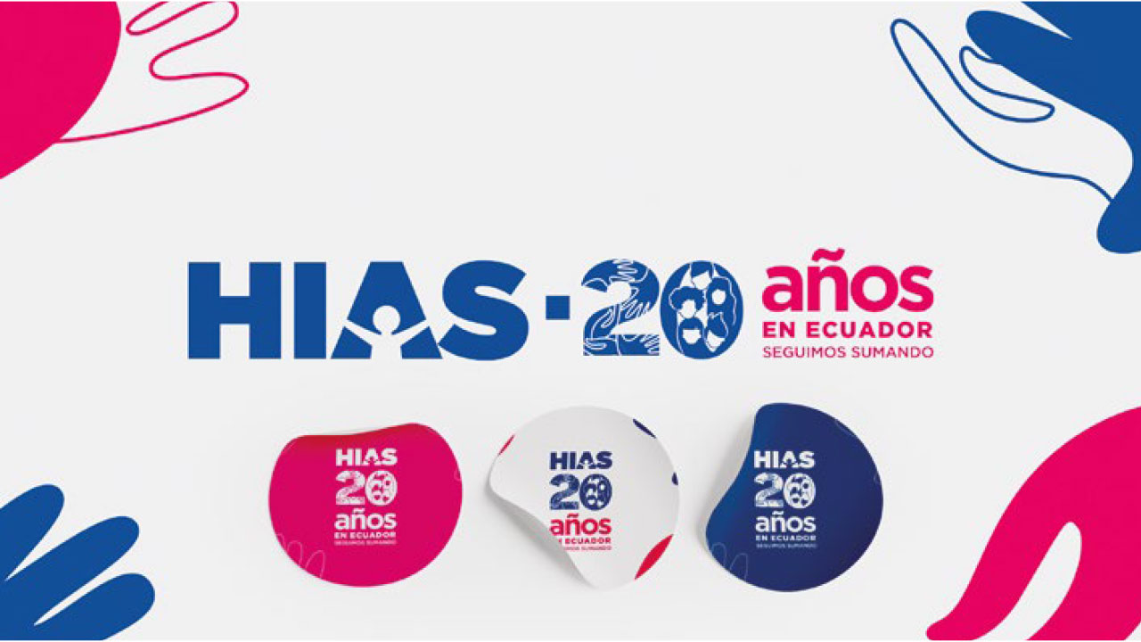 Identidad visual del 20 aniversario de HIAS bajo el concepto Sumar
